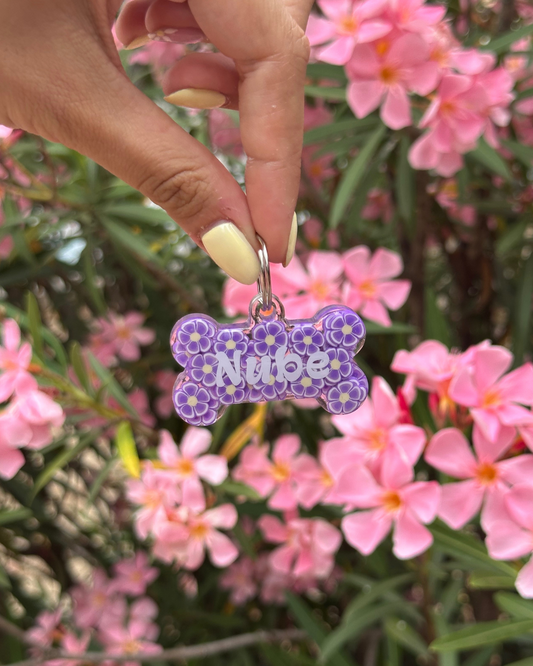 Chapitas flores moradas